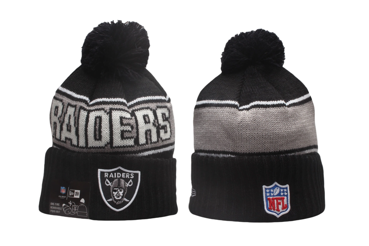 las vegas raiders sport pom ’47 cuff knit
