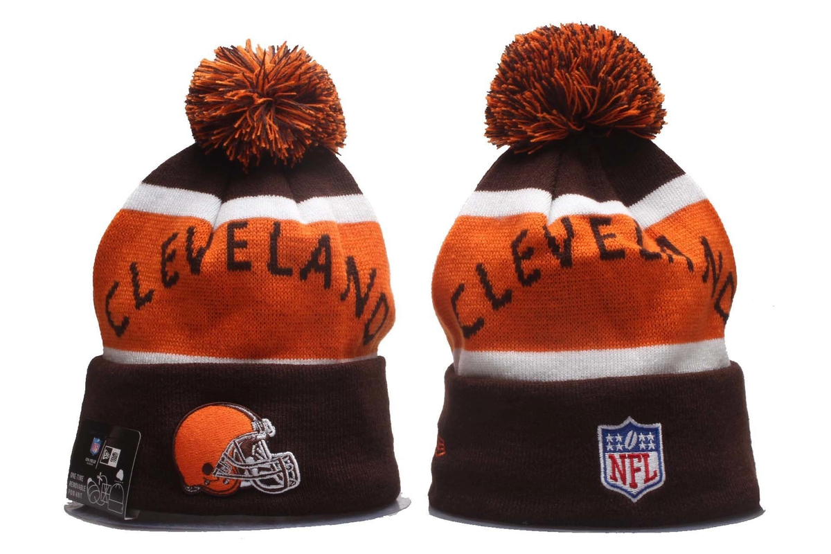 cleveland browns sport pom ’47 cuff knit