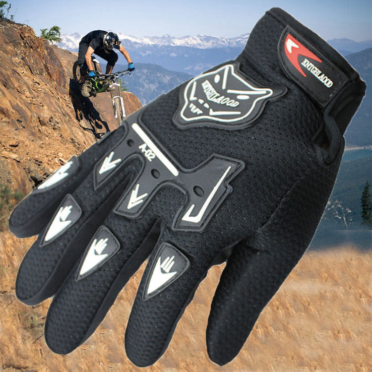 Cross-border Zhejiang Autumn and Winter Cycling Gloves Fox Head Breathable Sports Full Finger Gloves Origin Supplies