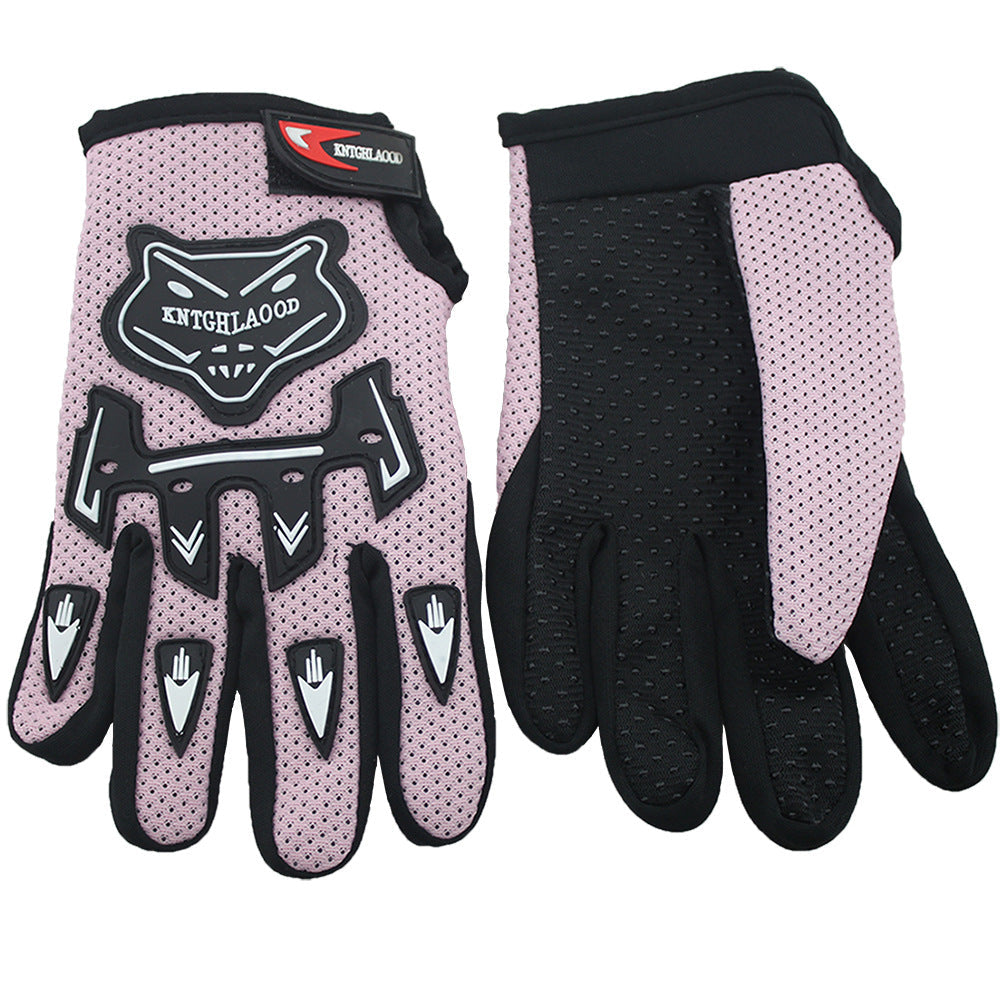 Cross-border Zhejiang Autumn and Winter Cycling Gloves Fox Head Breathable Sports Full Finger Gloves Origin Supplies