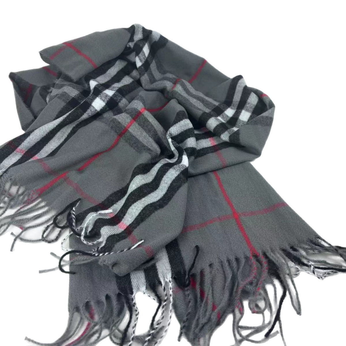 New plaid cashmere scarf Japanese and Korean warm neck scarf fashion tassel autumn winter scarf shawl