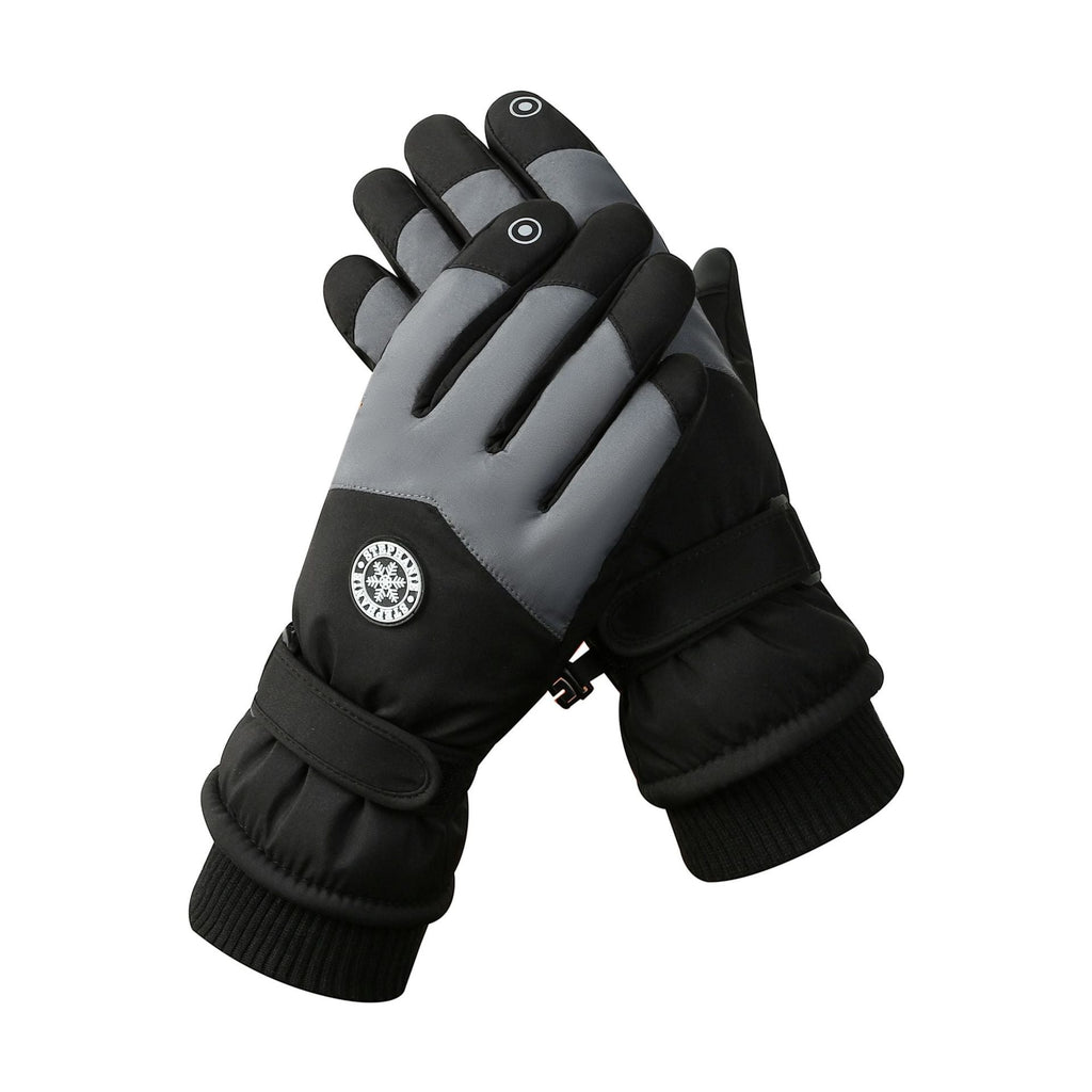 Winter New Ski Gloves Men Men Outdoor Cycling Touchscreen Warm Fleece Padded Gloves Waterproof Non-slip