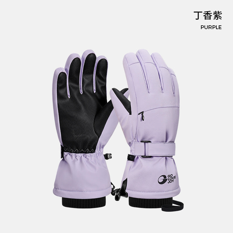 Fall/Winter Ski Gloves Men's and Women's Outdoor Sports Single Board Windproof Warm Waterproof Cycling Gloves SK43