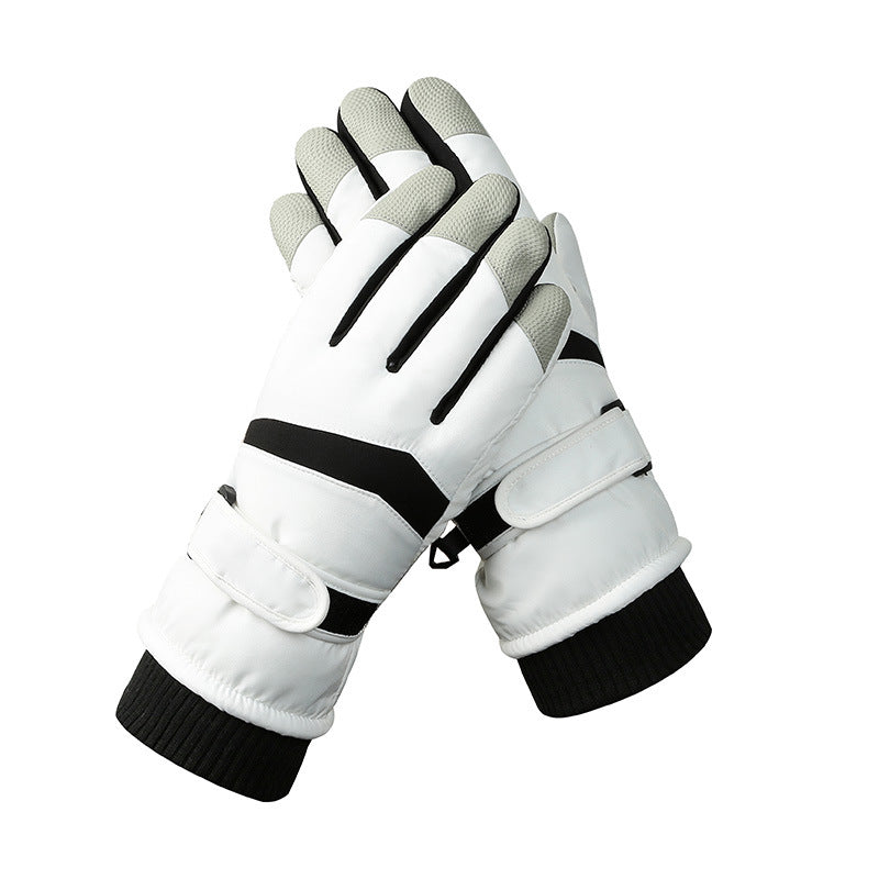 Winter New Ski Gloves Men Men Outdoor Cycling Touchscreen Warm Fleece Padded Gloves Waterproof Non-slip
