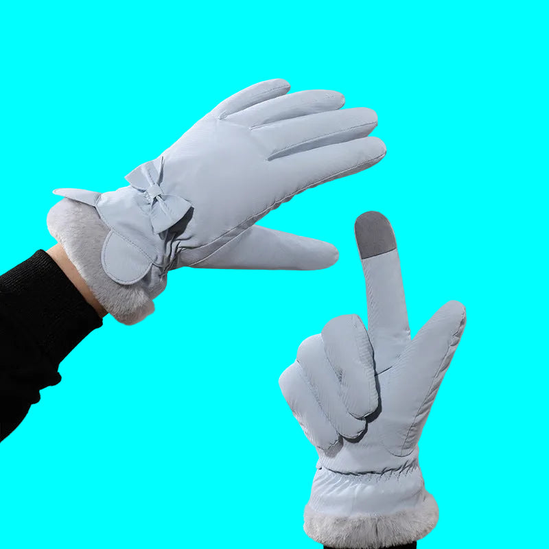 Warm gloves women winter fleece thick suede autumn winter cold touch screen new cycling ski cycling gloves