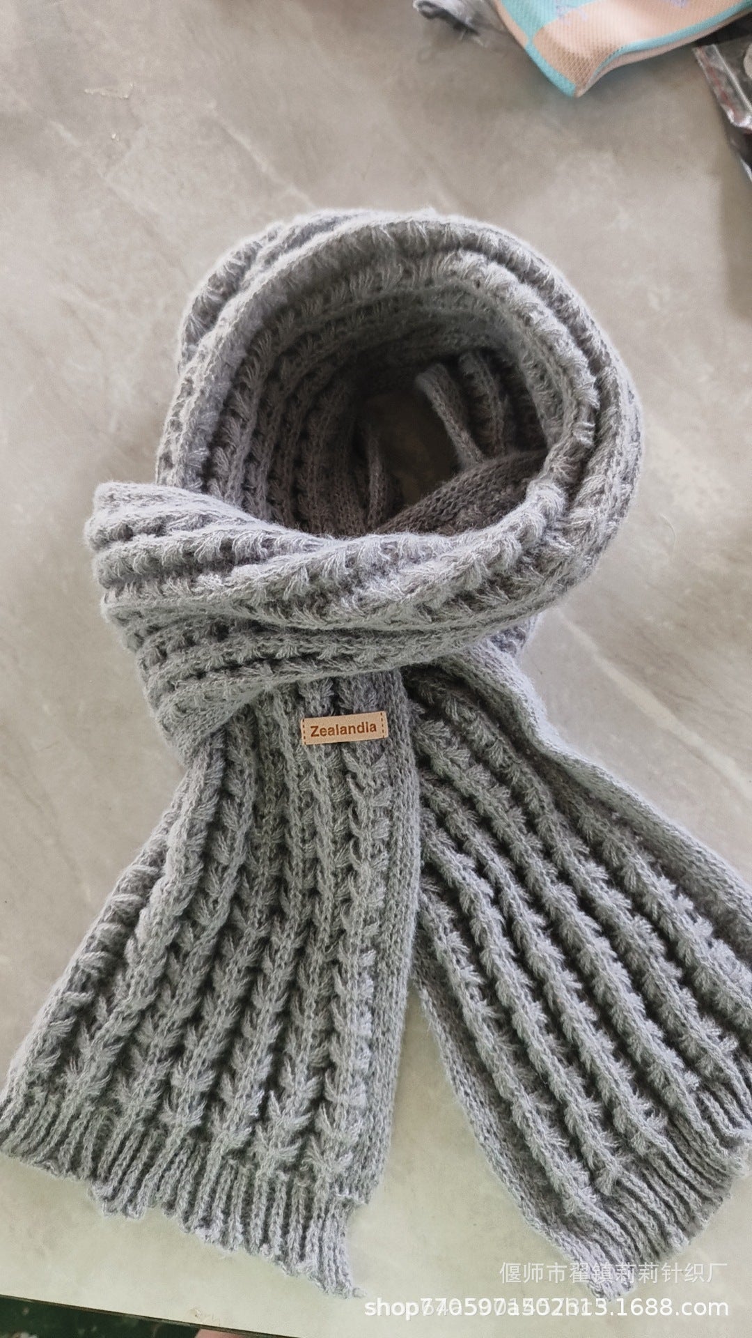 Scarf women autumn and winter warm knit neck all-match fashion couple classic houndstooth reversible scarf