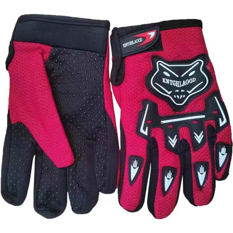 Cross-border Zhejiang Autumn and Winter Cycling Gloves Fox Head Breathable Sports Full Finger Gloves Origin Supplies