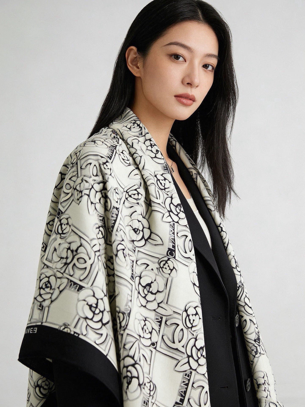 '- 26S SCARF 140 IN CASHMERE AND SILK 309374